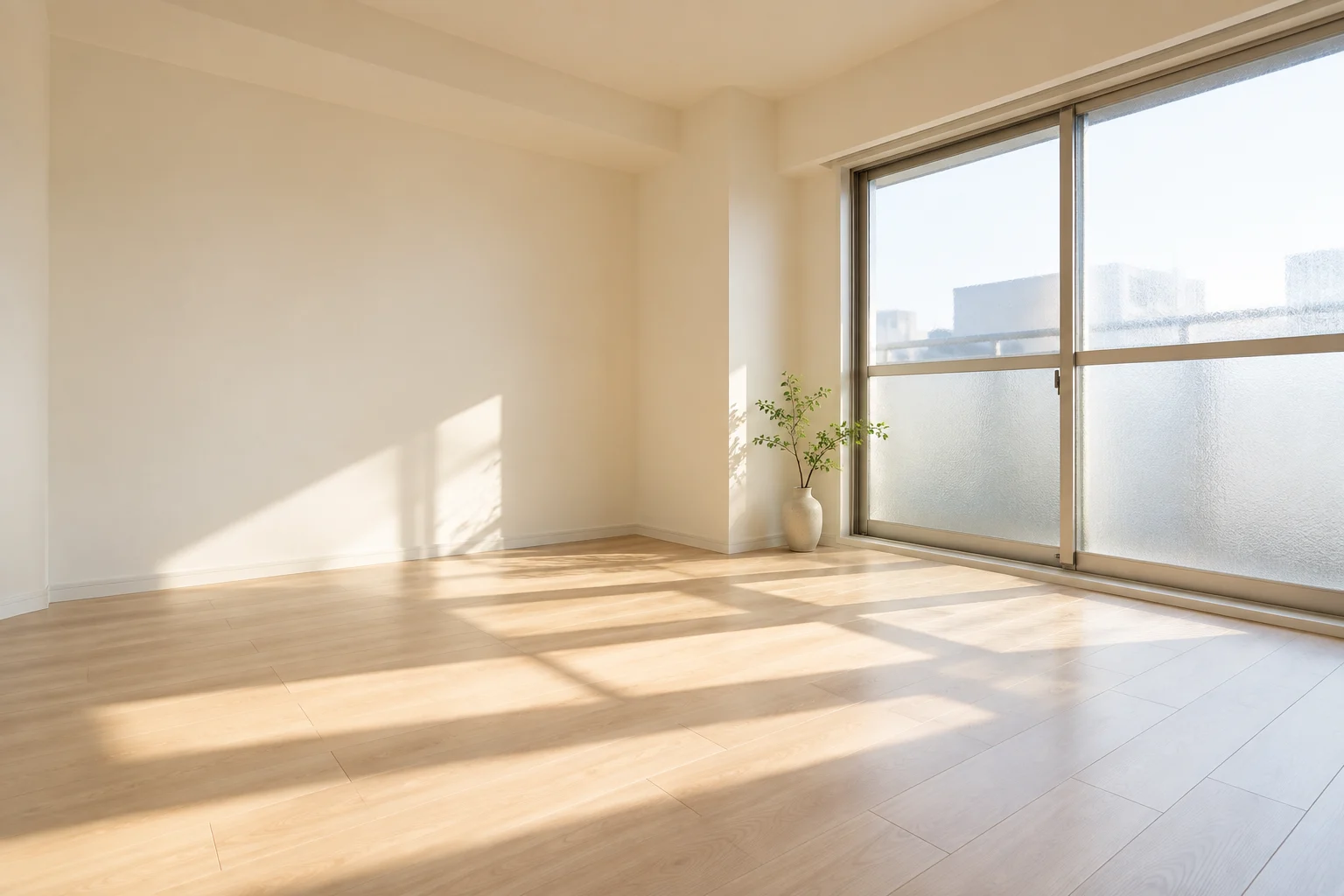 やわらかな光が差し込む整った室内のイメージ